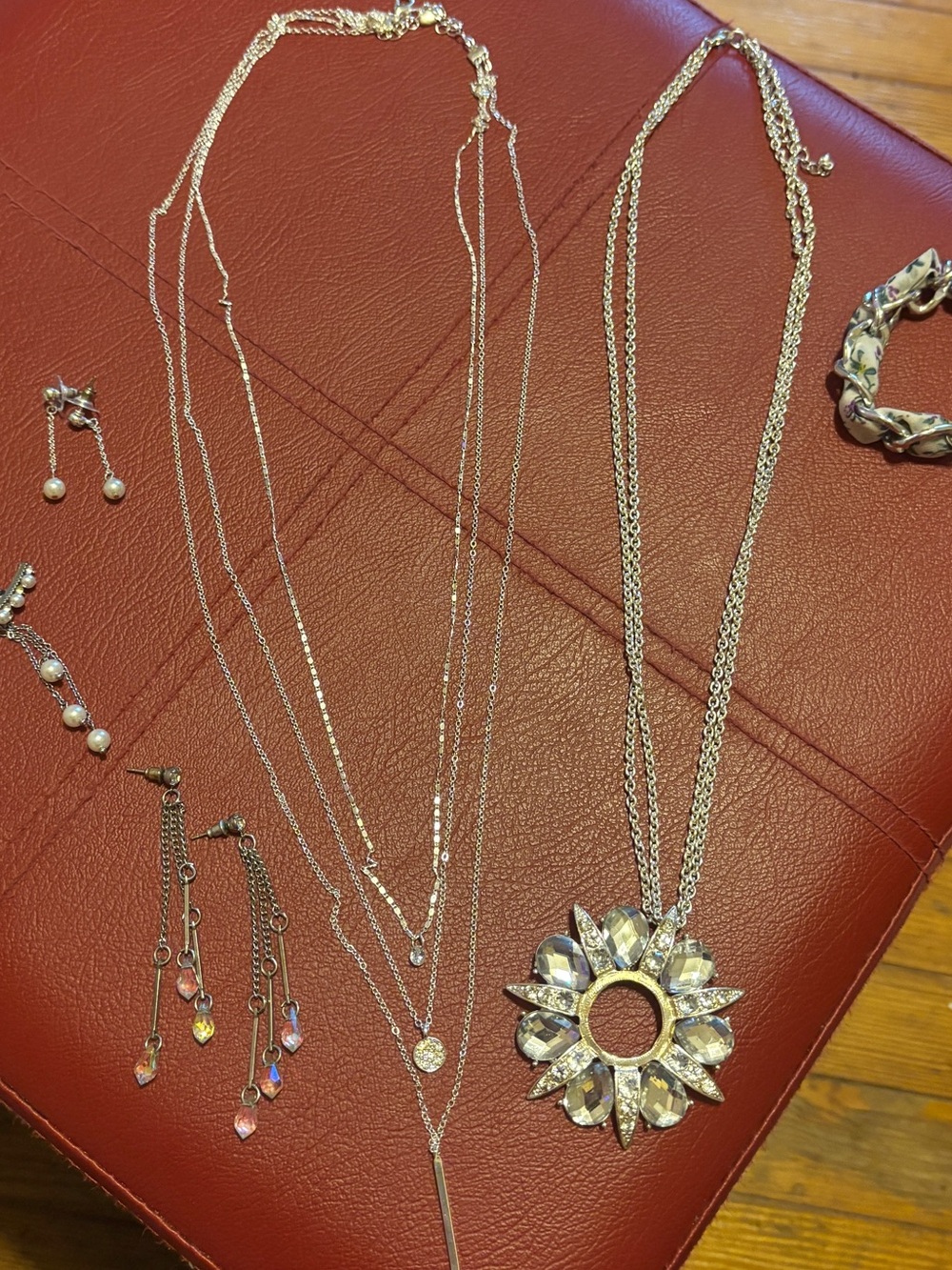 ✨Silver Crystal Sunburst Jewelry Bundle